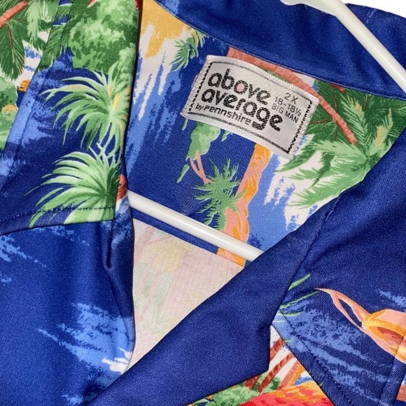 Vintage Pennshire Floral Hawaiian Shirt BIG MAN 2XL (H) - Picture 3 of 7